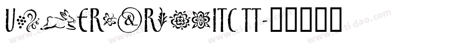 UnderscriptITC TT字体转换